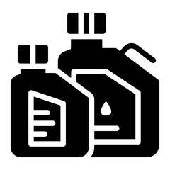 Engine Oil Bottles Automotive line icon