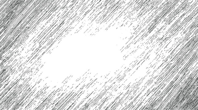 Diagonal grey hatching texture with central white negative space
