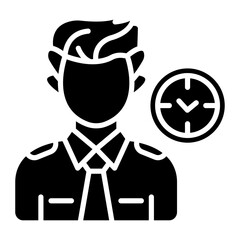 Obraz premium Crew Scheduling Icon