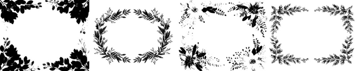 Elegant Floral Frame Border Design