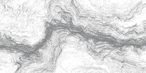 Dense grey contour lines forming a topographic map pattern on a white background
