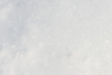 Beautiful close-up of snow texture