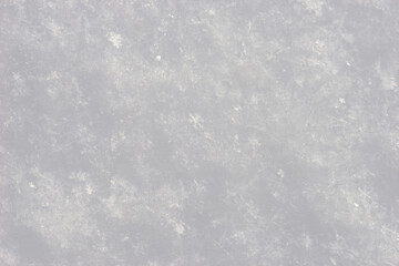 Beautiful close-up of snow texture