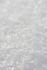 Beautiful close-up of snow texture