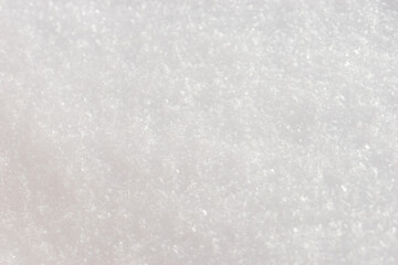 Beautiful close-up of snow texture