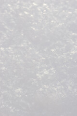 Beautiful close-up of snow texture