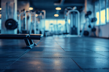 Obraz premium Gym background with blur effect