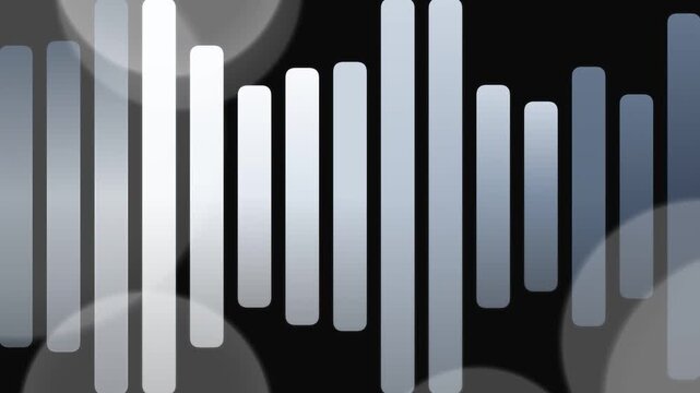 Equalizer Bars Motion Graphics Footage Video on Black Background