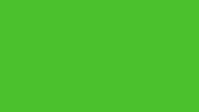 Mouse cursor with click on the chromakey background. 4K