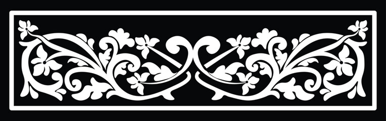traditional pattern of sumatera. floral pattern with dark color © Rahmat