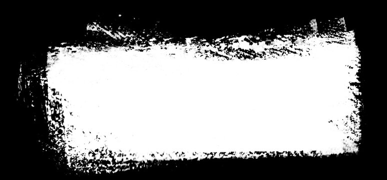 Schmutzige Hintergrundtextur gemalt mit einem Pinsel - Weiss auf schwarz
