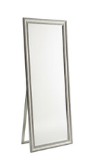 Elegant floor mirror with ornate frame isolated on transparent background