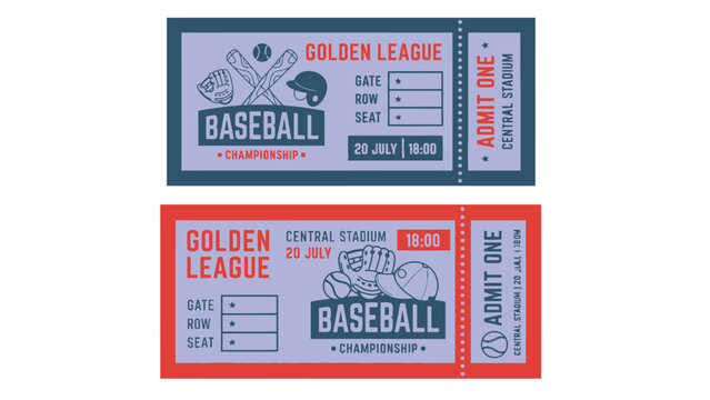 Baseball tickets for the Golden League Championship at Central Stadium