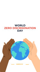 World zero discrimination day flyer