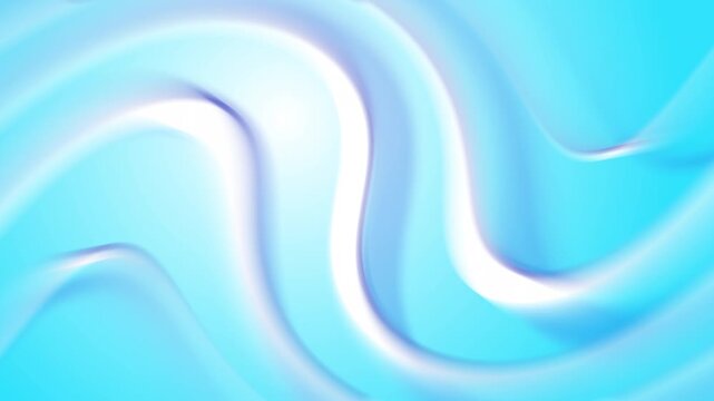 Abstract creative motion glowing wave line on gradient blue background. Video animation Ultra HD 4k footage.
