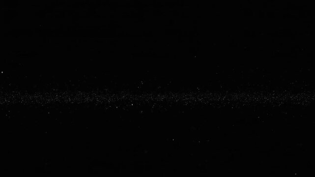 Thin spread micro particles gently shifting wind like horizontal drift quiet futuristic cinematic surreal ethereal ambience cascading softly glowing abstract unique style variation three