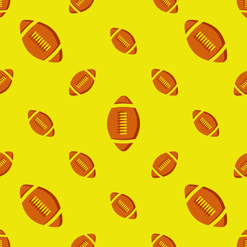 American Football Icon Seamless Pattern Y_2306001