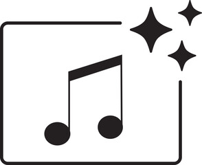 Ai assistance icon, generated by Ai media file. Search symbol. Sparkles with line.