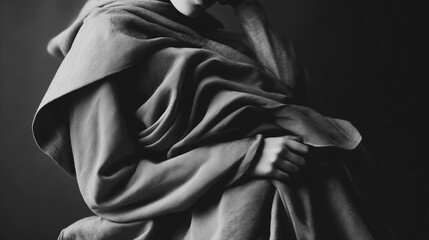 young woman in black dress