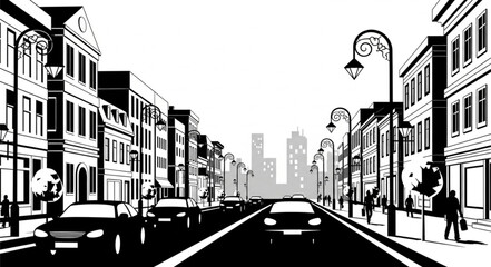 street in the city © Kangmas