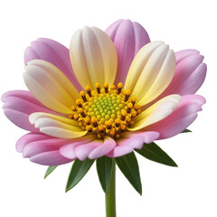 Obraz premium Close-up of a pink flower isolated on a transparent background. Symbolizing beauty, nature, romance, and delicate elegance.