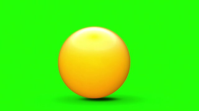 Winking Face with Tongue emoji 4k stock animation video on a green screen background for chroma key background for video editing.