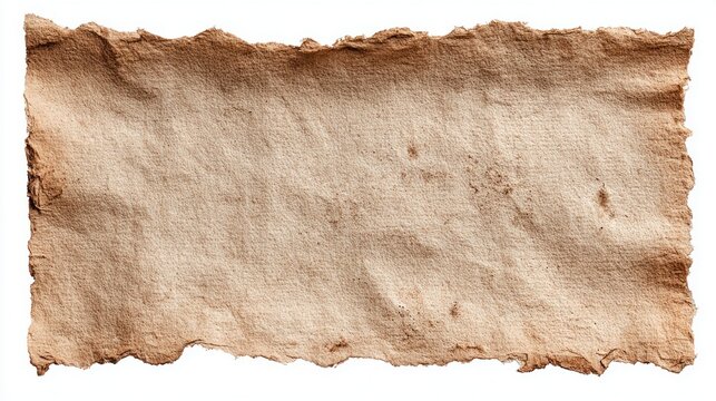 Aged, textured parchment paper with torn edges and a rustic, vintage feel