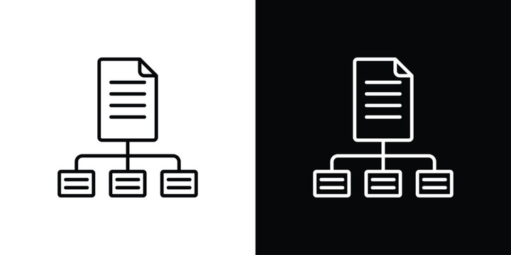 Structured data Icon Sheet Black And White