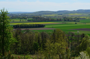 Widok ze Wzgórz Kiełczyńskich w kierunku Karkonoszy © Ewa