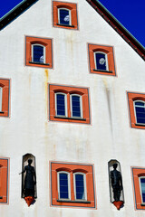 Obraz premium Fassade des Rathauses von Steinau an der Straße, Hessen