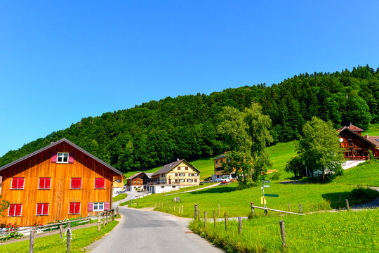 Weiler (Rotte) Ittensberg in der Gemeinde Egg im Bregenzerwald, Vorarlberg 