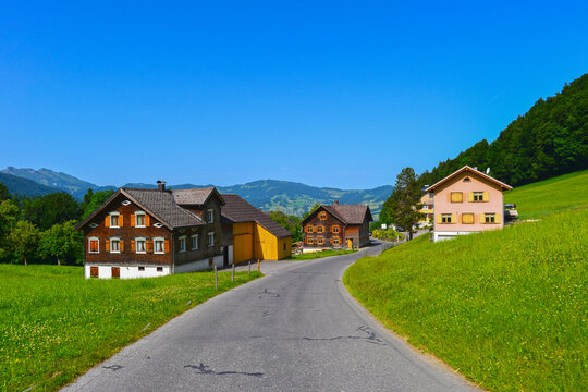 Weiler (Rotte) Ittensberg in der Gemeinde Egg im Bregenzerwald, Vorarlberg 