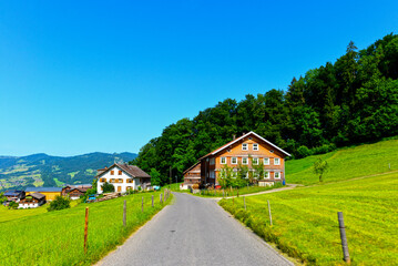 Weiler (Rotte) Widin in der Gemeinde Egg im Bregenzerwald, Vorarlberg © Ilhan Balta