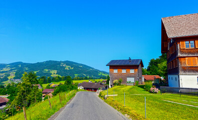 Weiler (Rotte) Widin in der Gemeinde Egg im Bregenzerwald, Vorarlberg © Ilhan Balta