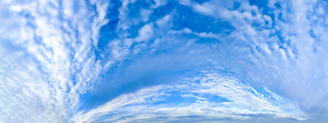 Cloud outlines resemble a curve arc with the elements detailed texture. A fantasy of someone...