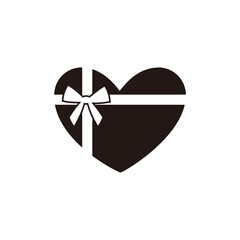 リボンのついたハートのアイコン