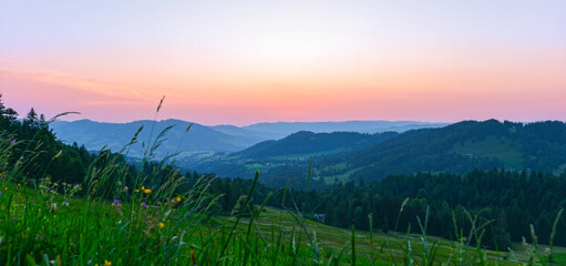 Das Bregenzerwaldgebirge in Schetteregg-Amagmach (Gemeinde Egg) in Vorarlberg © Ilhan Balta