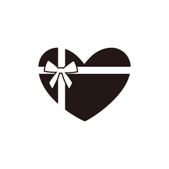 リボンのついたハートのアイコン