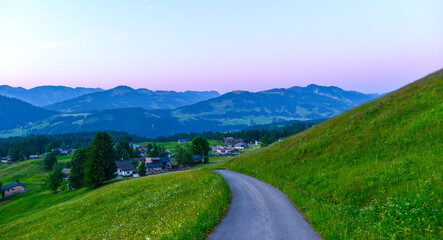 Das Bregenzerwaldgebirge in Schetteregg-Amagmach (Gemeinde Egg) in Vorarlberg © Ilhan Balta