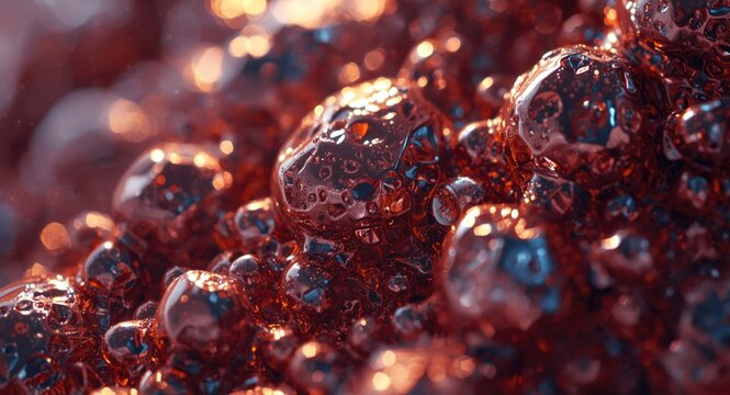 Extreme close shot of ferrotitanium for boosting steel resilience