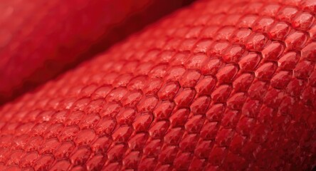 Close up of detailed red snake scale texture providing background detail