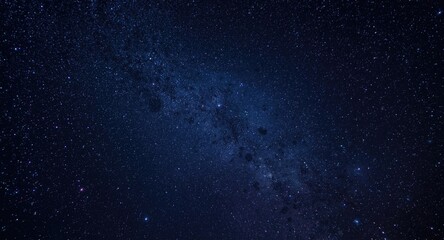 Fototapeta premium Expansive starfield glowing across infinite deep space