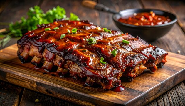Grilled Beef Ribs Iga Bakar with Sweet Soy Sauce Glaze