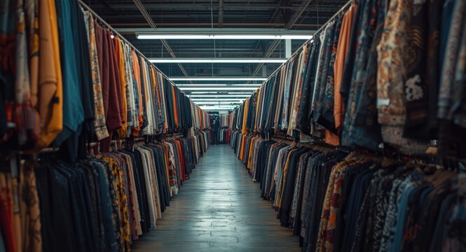 Factory outlet offering textiles in multiple colors and design variations