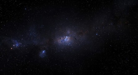 Fototapeta premium Far reaching space environment sparkling with numerous stars