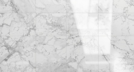 High gloss marble tiled floor texture background with soft diffuse lighting