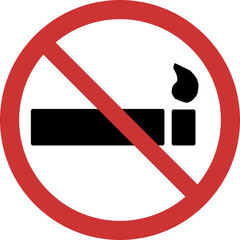 simple universal no smoking sign