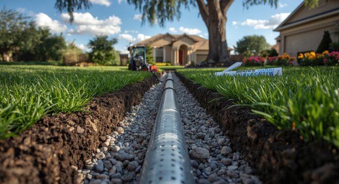 Efficient French Drain Setup for Home Rainwater Management