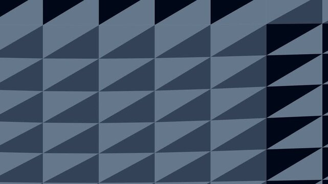 Geometric Pattern Footage Video of Dark Blue Triangles, Abstract Background, Modern Design Element, Close-up Shot, Digital Art, Minimalist Aesthetic