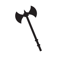 Ancient weapon silhouette icon set